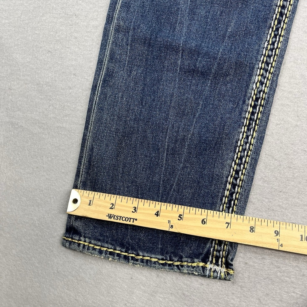 True Religion Jeans Womens 26 Fits 29x32 Ricki Lurex Relaxed Straight Super QT - Picture 16 of 16